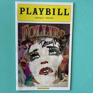 Signed Danny Burstein (Only) Follies Playbill Bernadette Peters Elaine Paige